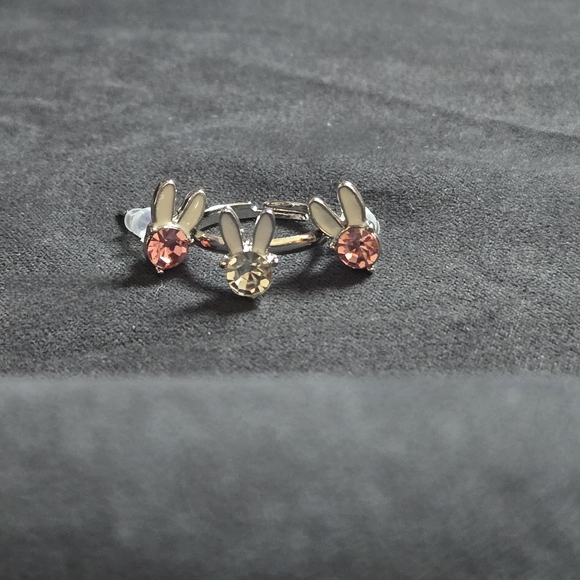 Source Unknown Other - Bunny Light Pink Kids Earrings & Ring Set-NWT